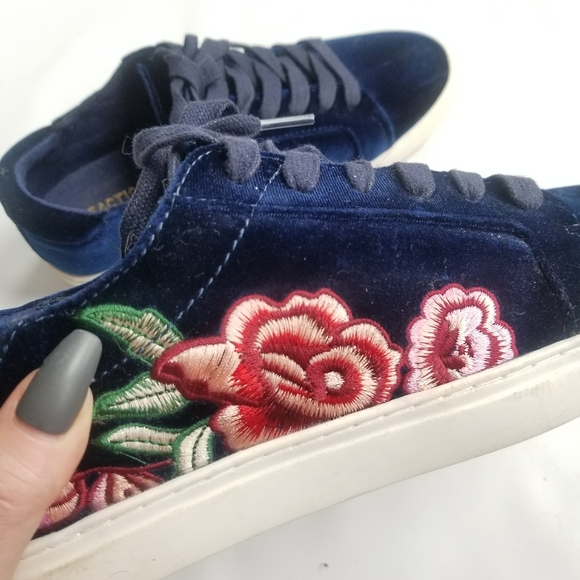 new Kenneth Cole Reaction Joey Blue Velvet Rose Shoes 9 - Picture 11 of 12